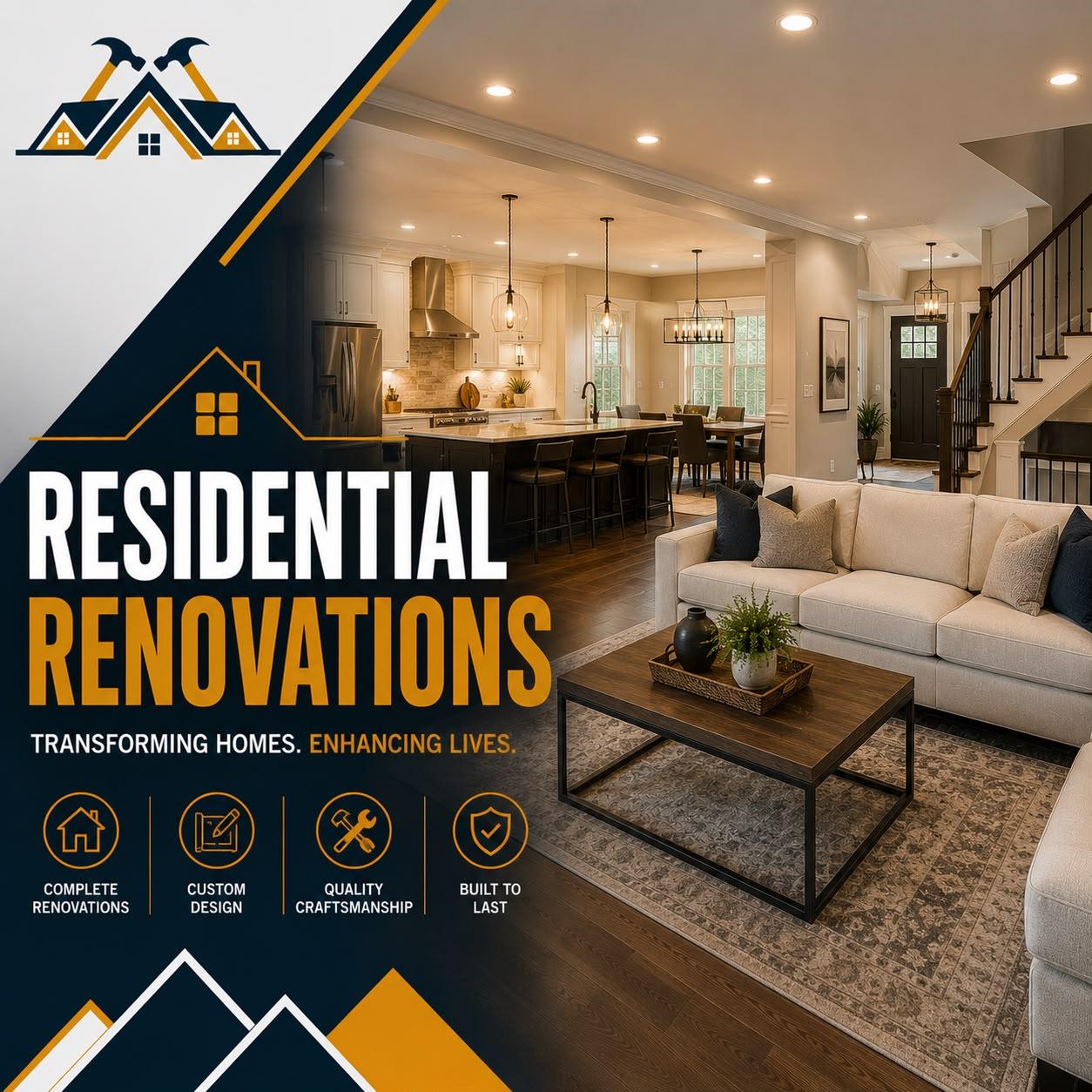 A completed residential renovation by ZEFF Construction